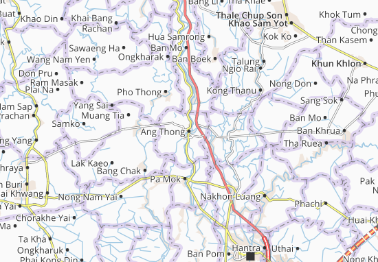 Karte Stadtplan Ang Thong