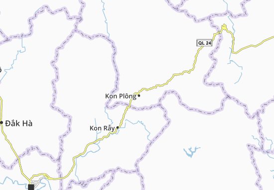 Kaart Plattegrond Kon Plông