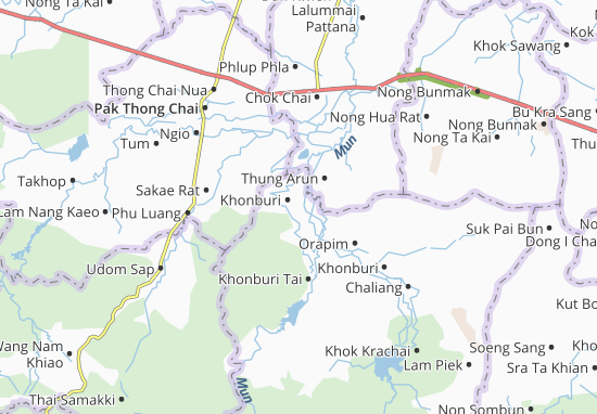 Carte-Plan Khonburi