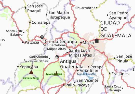 Carte-Plan San Bartolome Milpas Altas
