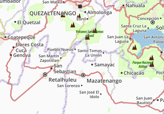 Mapa Zunilito