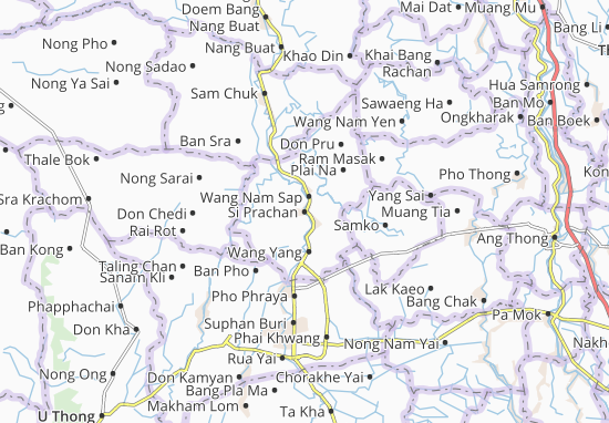 Karte Stadtplan Si Prachan