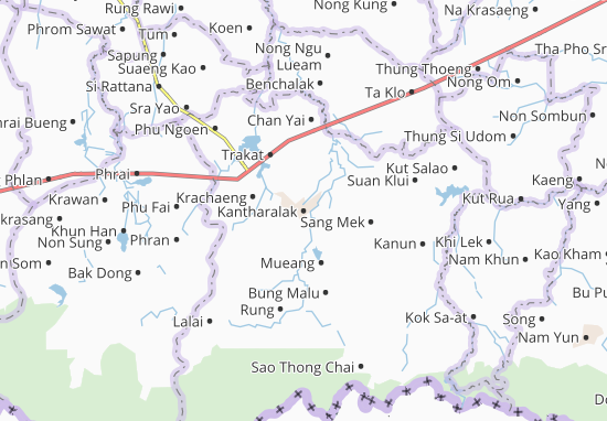Mapa Kantharalak