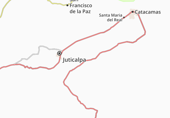Karte Stadtplan San Francisco de Becerra