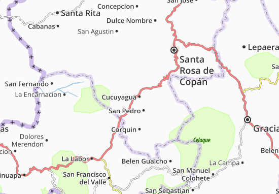 Karte Stadtplan Cucuyagua