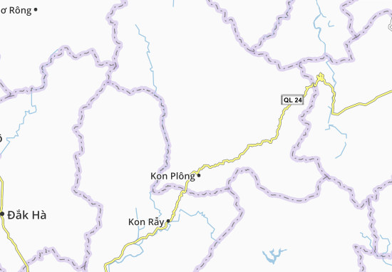 Karte Stadtplan Măng Cành