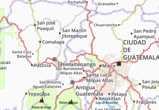 Santo Domingo Xenacoj Map