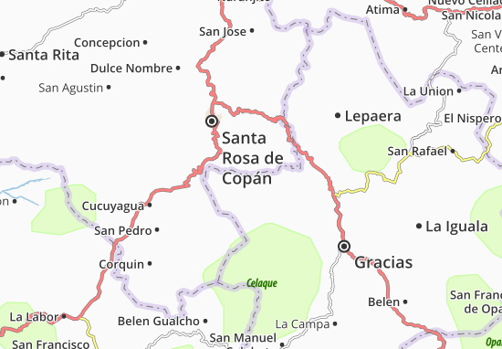 Karte Stadtplan Talgua