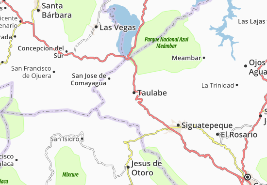 Mapa Taulabe