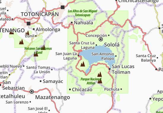 Carte-Plan San Pedro La Laguna