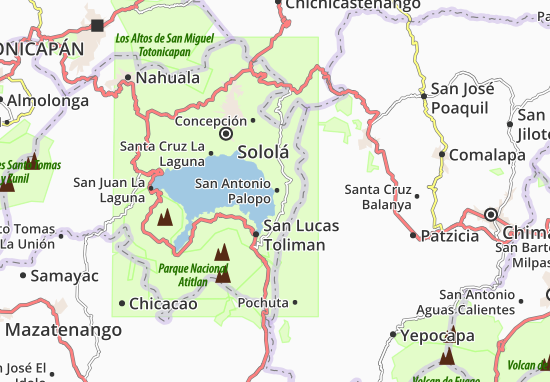 San Antonio Palopo Map