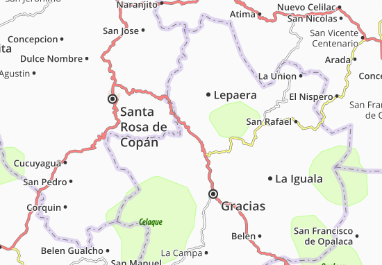 Kaart Plattegrond Las Flores