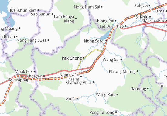 Karte Stadtplan Pak Chong