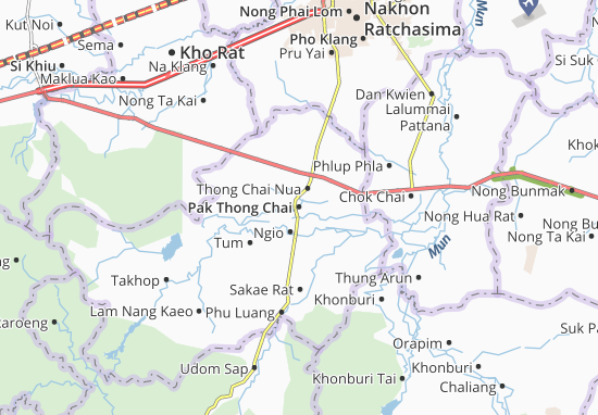 Pak Thong Chai Map