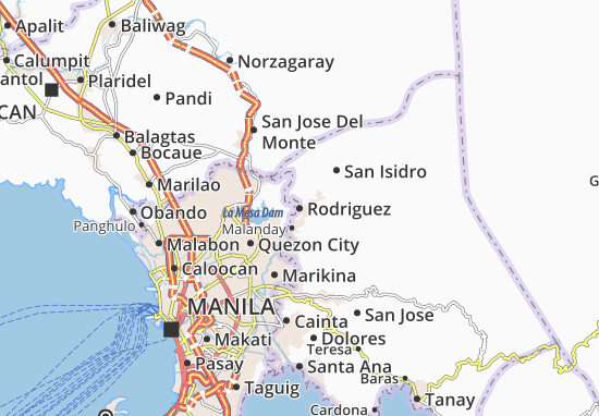 Karte Stadtplan Rodriguez