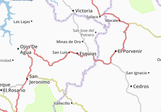 Karte Stadtplan Esquias