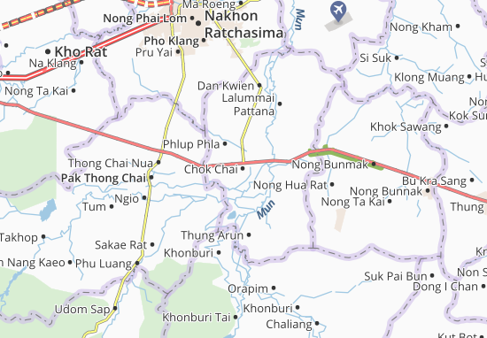 Karte Stadtplan Chok Chai