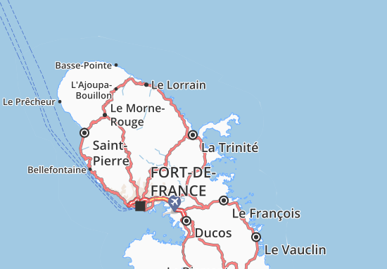 Kaart Plattegrond La Trinité