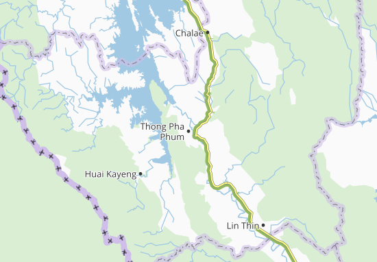 Karte Stadtplan Thong Pha Phum