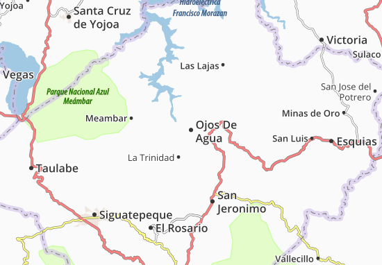 Karte Stadtplan Ojos De Agua