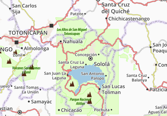 Kaart Plattegrond San José Chacaya