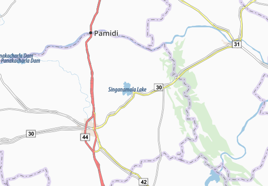 Karte Stadtplan Singanamala