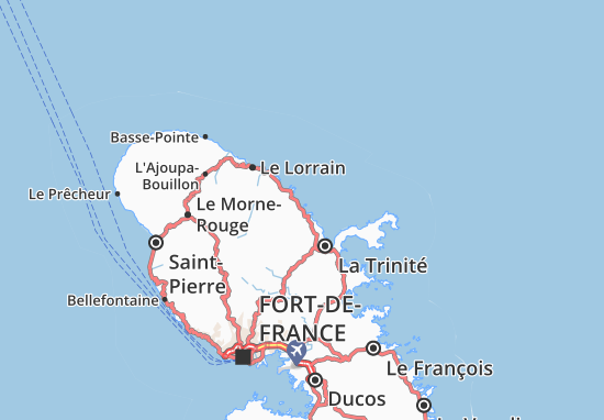 Karte Stadtplan Sainte-Marie