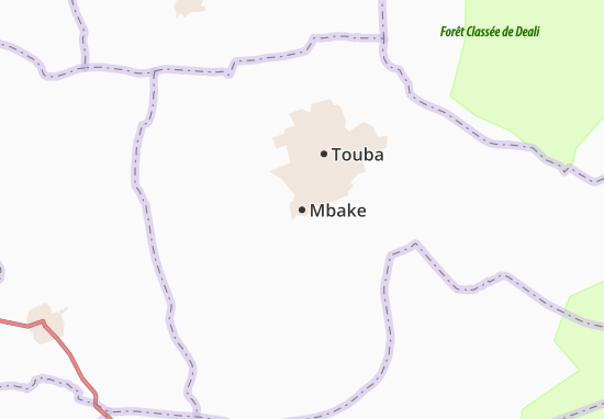 Karte Stadtplan Mbake