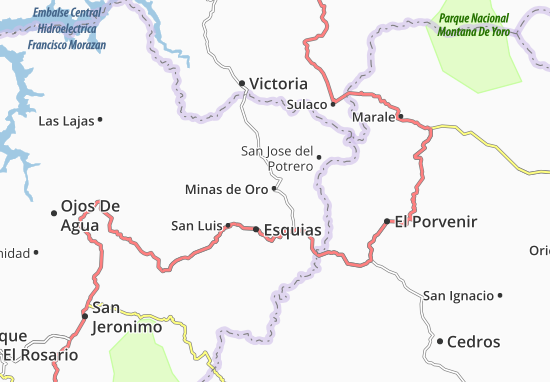 Karte Stadtplan Minas de Oro