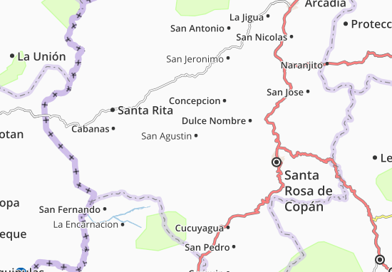 Kaart Plattegrond San Agustin