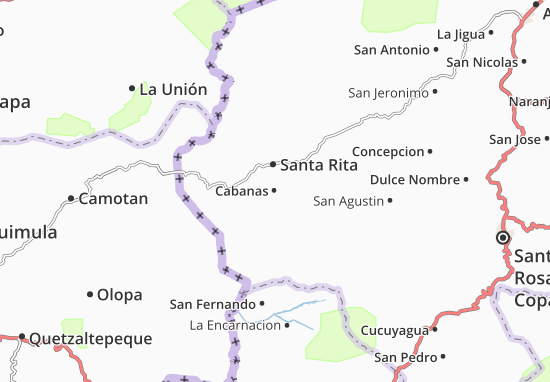 Cabanas Map