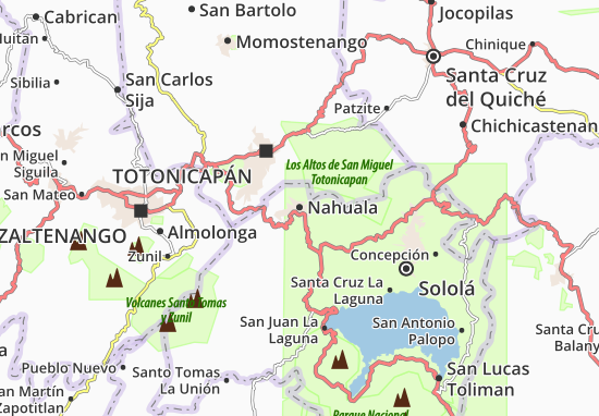 Kaart Plattegrond Nahuala