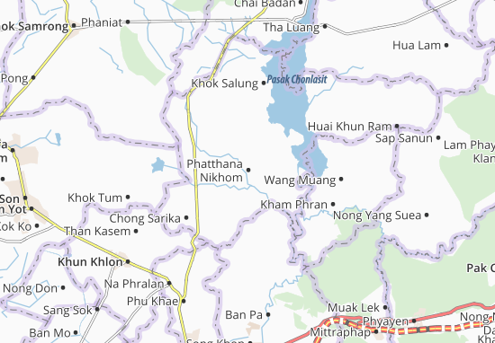 Karte Stadtplan Phatthana Nikhom