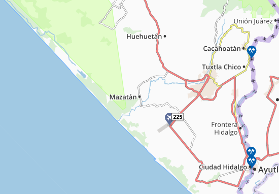 Karte Stadtplan Mazatán
