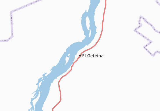 Kaart Plattegrond El-Geteina