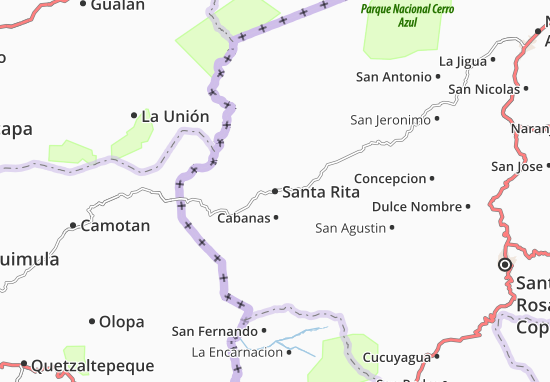 Carte-Plan Santa Rita