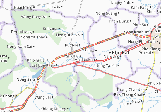 Karte Stadtplan Si Khiu