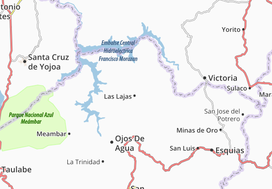 Karte Stadtplan Las Lajas