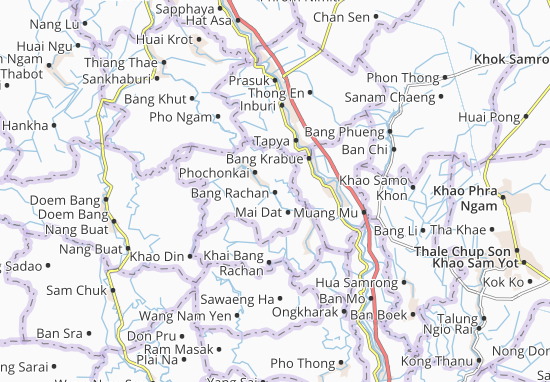 Karte Stadtplan Bang Rachan