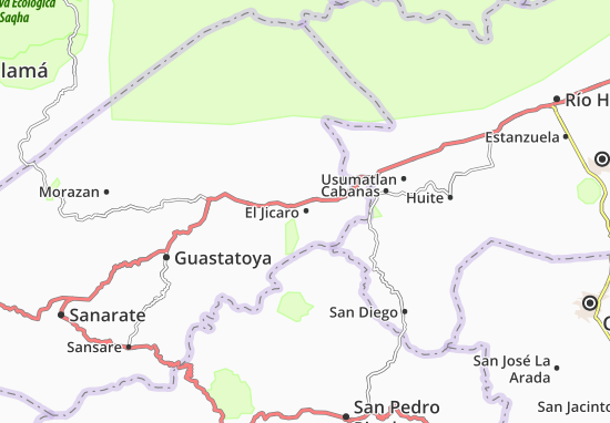 Karte Stadtplan El Jicaro