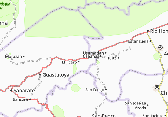 San Cristobal Acasaguastlan Map