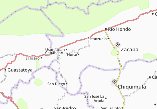 Mapa Huite