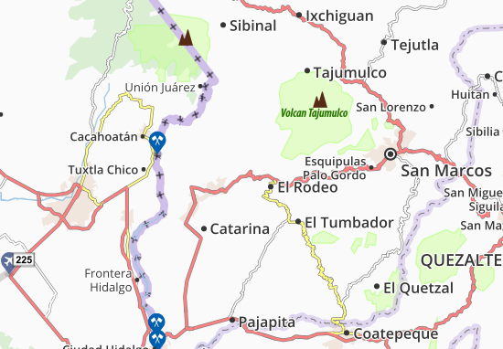 Kaart Plattegrond San Pablo