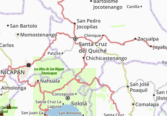 Carte-Plan Chichicastenango