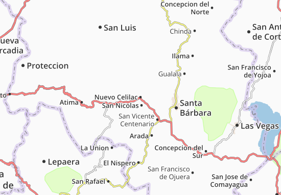Kaart Plattegrond Nuevo Celilac