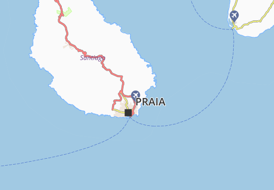 Achada Bela Costa Map
