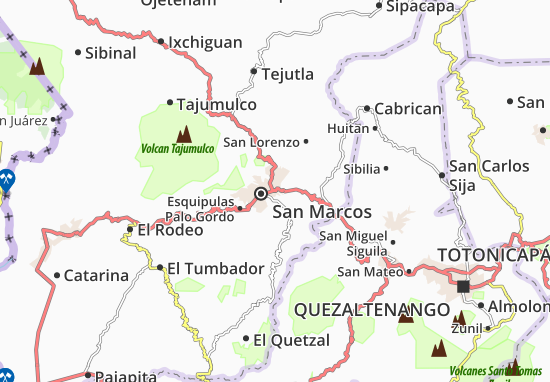 Karte Stadtplan San Pedro Sacatepéquez