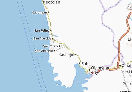 Karte Stadtplan San Marcelino