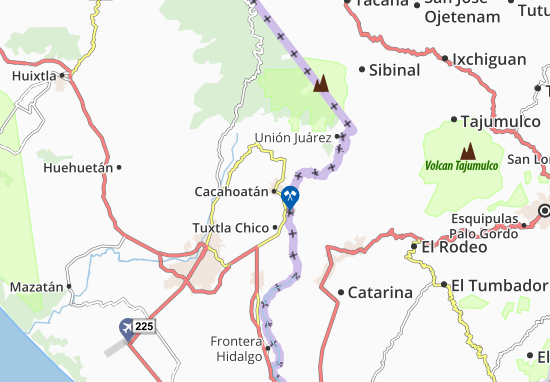 Karte Stadtplan Cacahoatán