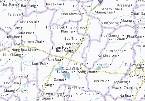 Karte Stadtplan Buri Ram
